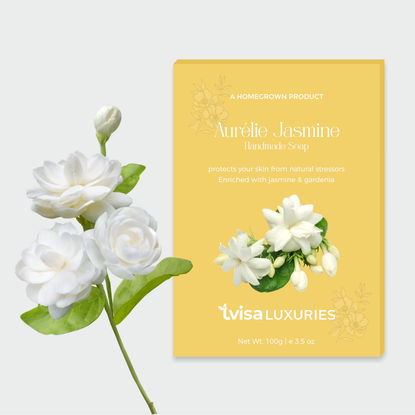 Aurélie Jasmine - Indulge in the opulent essence of Jasmine & Basil