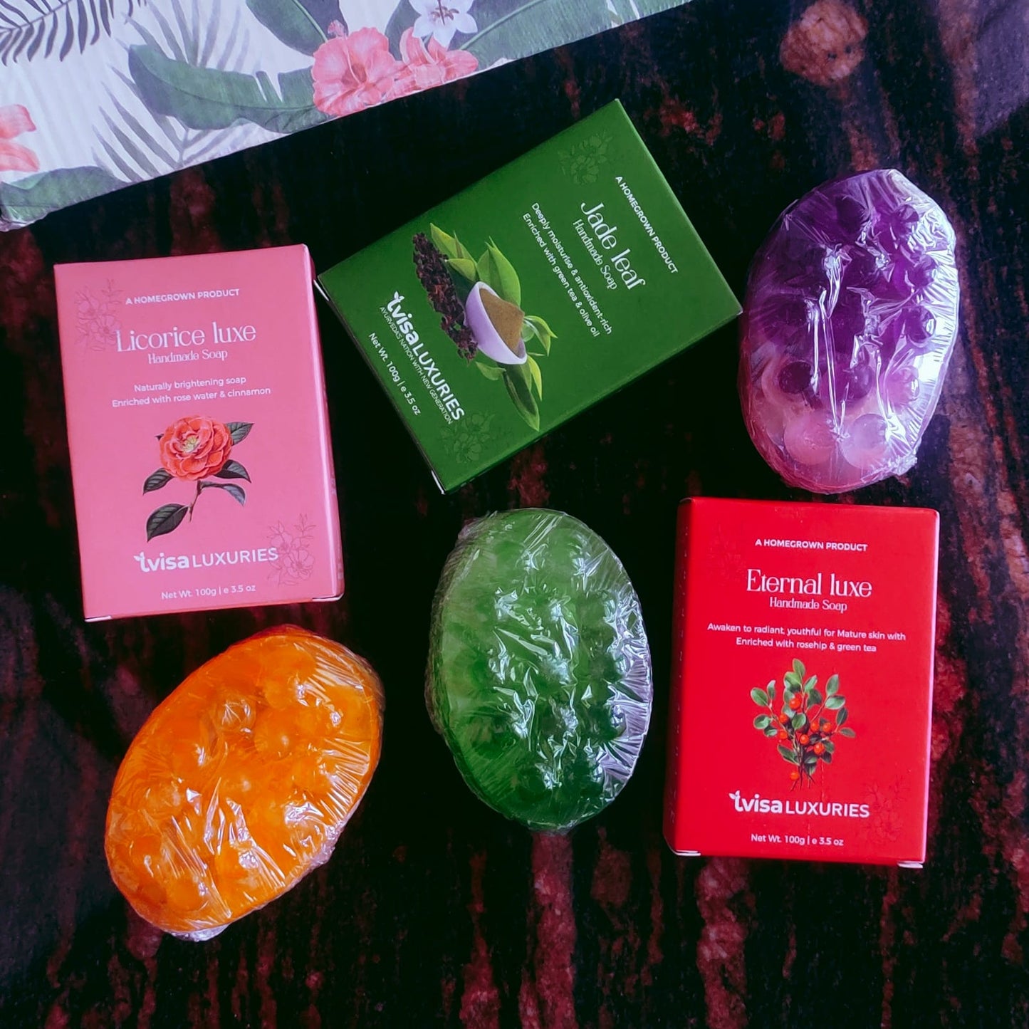 Luxury Bath Combo | 3 Loofah Soap Bars + 3 Handmade Soaps