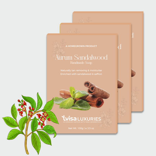 (Pack of 3) Aurum Sandalwood - Indulge in the luxurious and soothing benefits